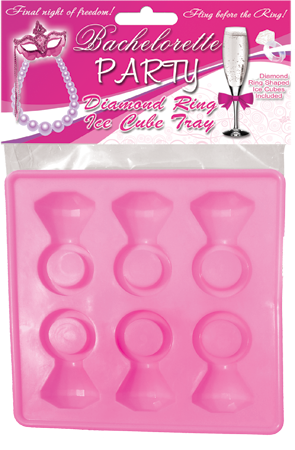 Blue Balls - Diamond Rings Ice Cubs Tray - 2 Trays included