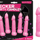 Hott Products | Bachelorette Pecker Party Pink Candles (5 Pack)