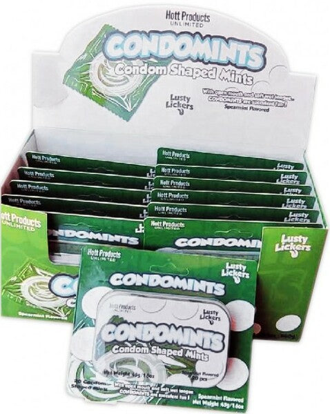 Hott Products |  Condom Shaped Mints (12 X Display)