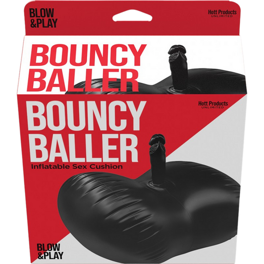 Hott Products | Bouncy Baller Inflatable Sex Cushion with Vibrating Dildo