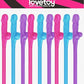 Lovetoy | Willy Straws (Blue, Pink, Purple)