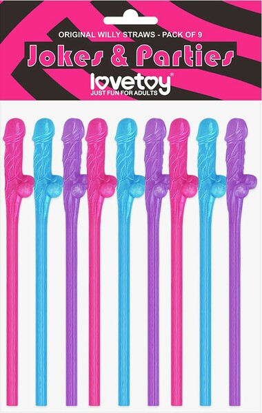 Lovetoy | Willy Straws (Blue, Pink, Purple)