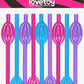 Lovetoy | Pussy Straws (Blue, Pink, Purple)