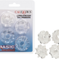 CalExotics | Basic Essentials Super-stretchy TPR Enhancers Cock Ring Set Clear