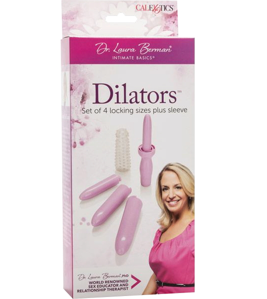 CALEXOTICS Dr. Laura Berman Dilator Set (4 Sizes + Sleeve)