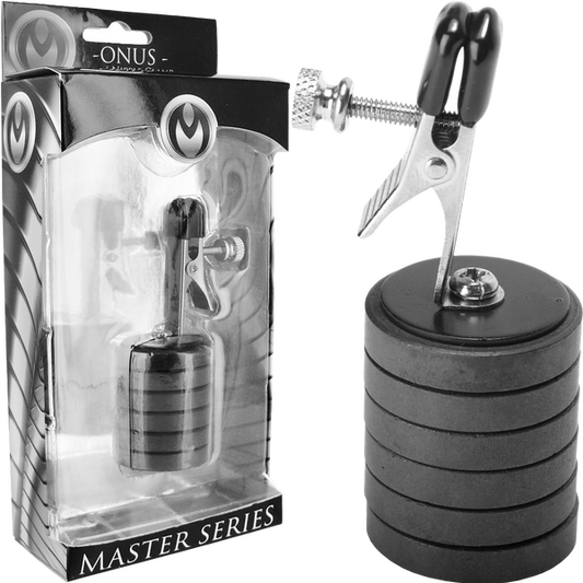 Master Series Onus Nipple Clip W-magnet Weights