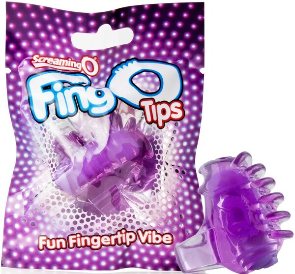 ScreamingO Fingo Tips - Tingling Mini Micro Finger Vibe Vibrator Purple