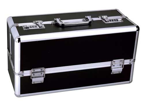 The Toy Chest Vibrator Sex Toy Case Storage - Large Black 15"x 8"x 7"