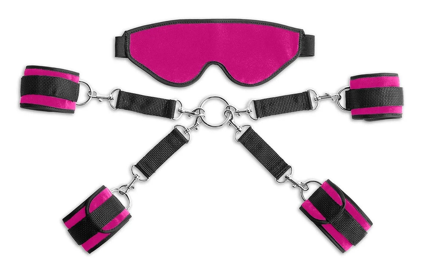 Liberator Deluxe Bond Cuff and Blindfold Kit Pink