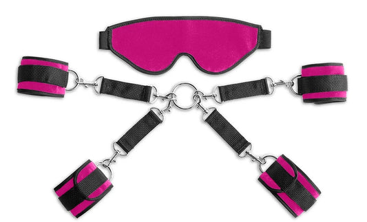 Liberator Deluxe Bond Cuff and Blindfold Kit Pink