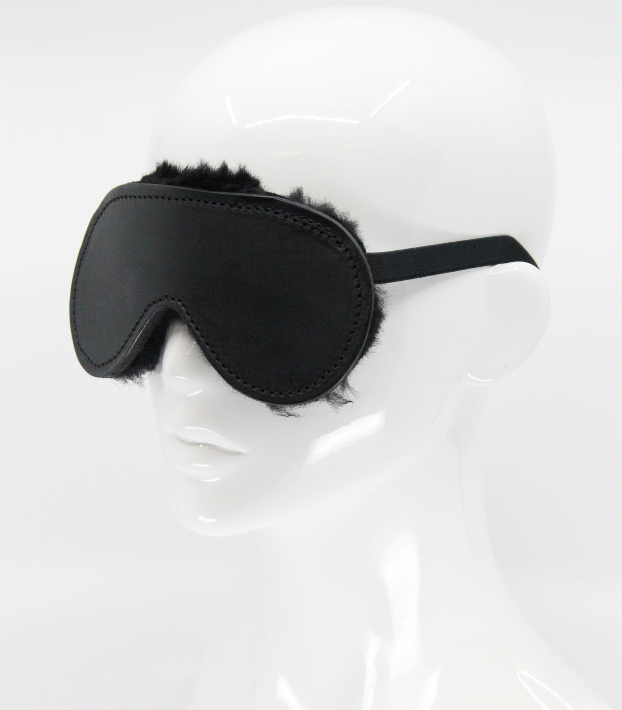 Love In Leather Sheepskin Lined Blindfold