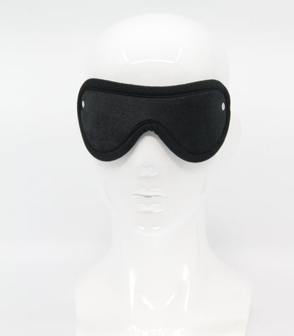 Love In Leather Soft Faux Fur Blindfold