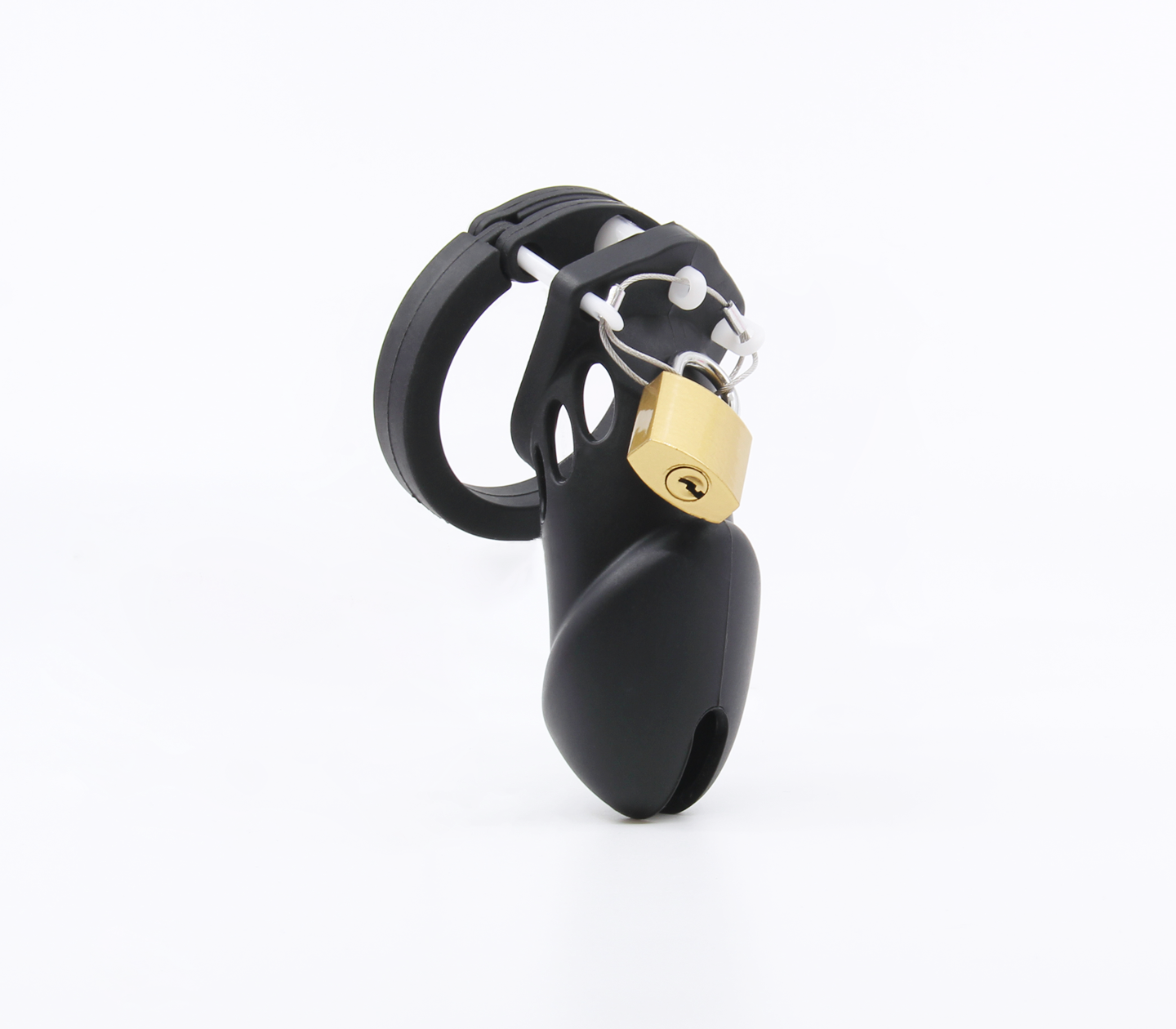 Love In Leather Silicone Sheath Style Cock Cage