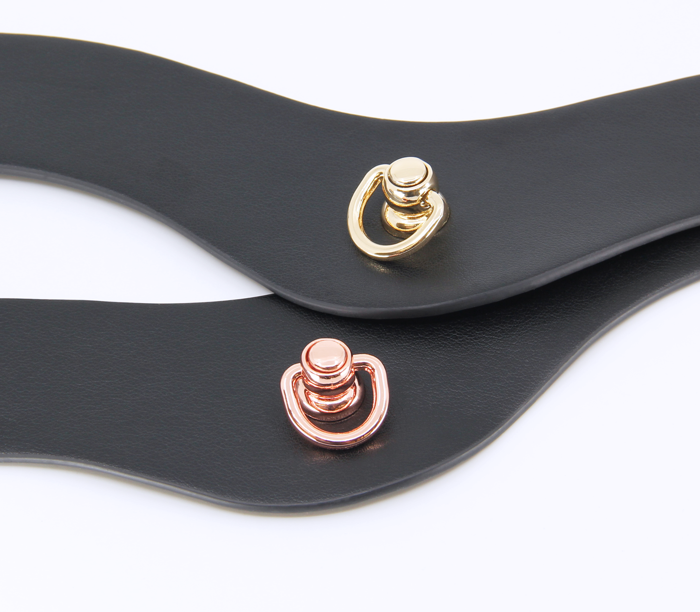 Love In Leather Faux Leather Posture Collar With Gold or Rose Gold