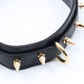 Love In Leather Spiked Faux Leather Collar