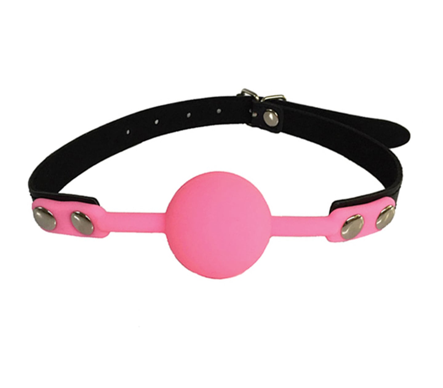 Love In Leather Faux Leather Gag With Silicone Ball GAG006