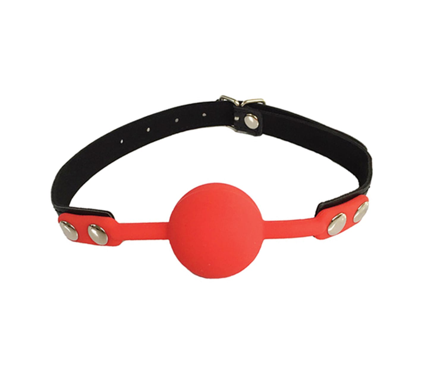 Love In Leather Faux Leather Gag With Silicone Ball GAG006