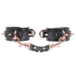 Love In Leather Spiked Faux Leather Wrist Cuffs With Gold & Rose Gold Tone