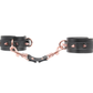 Love In Leather Spiked Faux Leather Wrist Cuffs With Gold & Rose Gold Tone