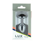 LUX Active Black Rose 3.5" Metal Anal Butt Plug