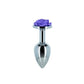 LUX Active Purple Rose 3.5" Metal Anal Butt Plug