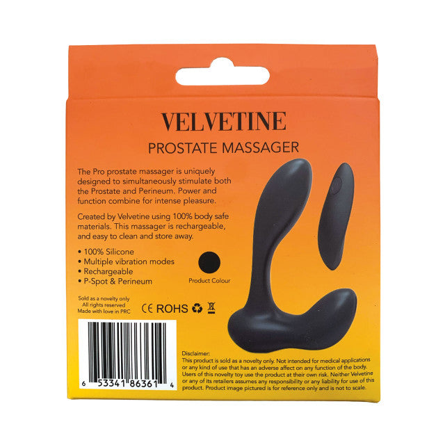 Velvetine Pro Prostate Massager with Remote