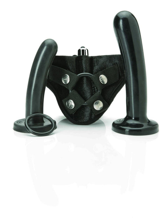 Tantus Bend Over Intermediate Kit Black - Strap-On Kit