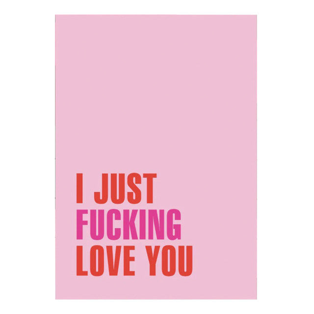 Bad On Paper I Just Fucking Love You Card - 5 Pack