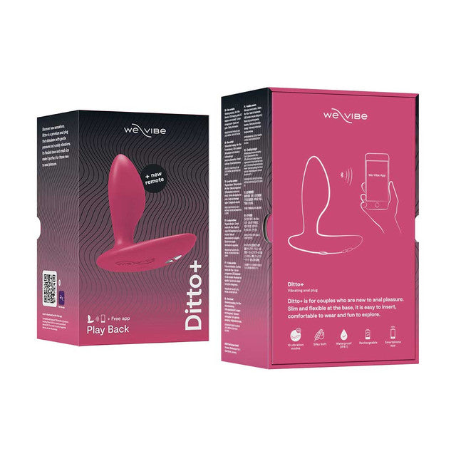 We-Vibe Ditto+ Premium Anal Plug Vibrator (App)