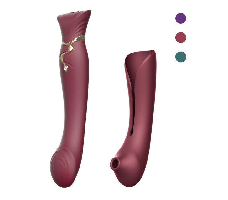 ZALO Queen Set G-Spot PulseWave Vibrator with Suction Sleeve