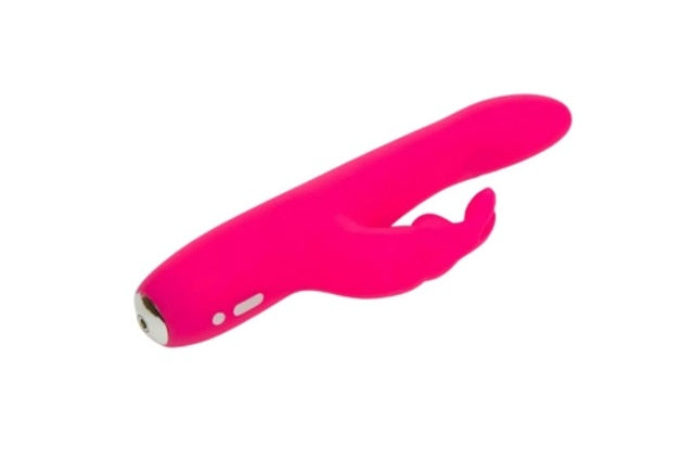 Love Honey Happy Rabbit Slimline Curve Rechargeable Rabbit Vibrator Pink