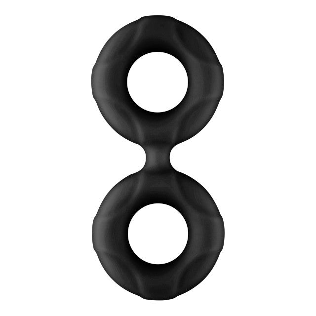 Forto F-81: Double Ring (Liquid Silicone) Cock & Ball Ring 44mm/47mm/51mm