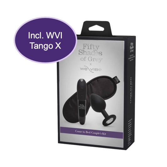 Fifty Shades of Grey X We-Vibe Tango X - Come to Bed Couple's Kit (Black 3 Piece)