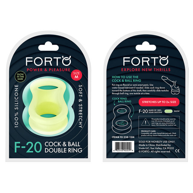 Forto F-20: Balls Stretcher (Liquid Silicone) Cock Ring S/M/L