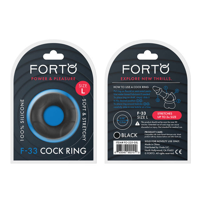 Forto F-33: 100% Liquid Silicone Cock Ring C-Ring