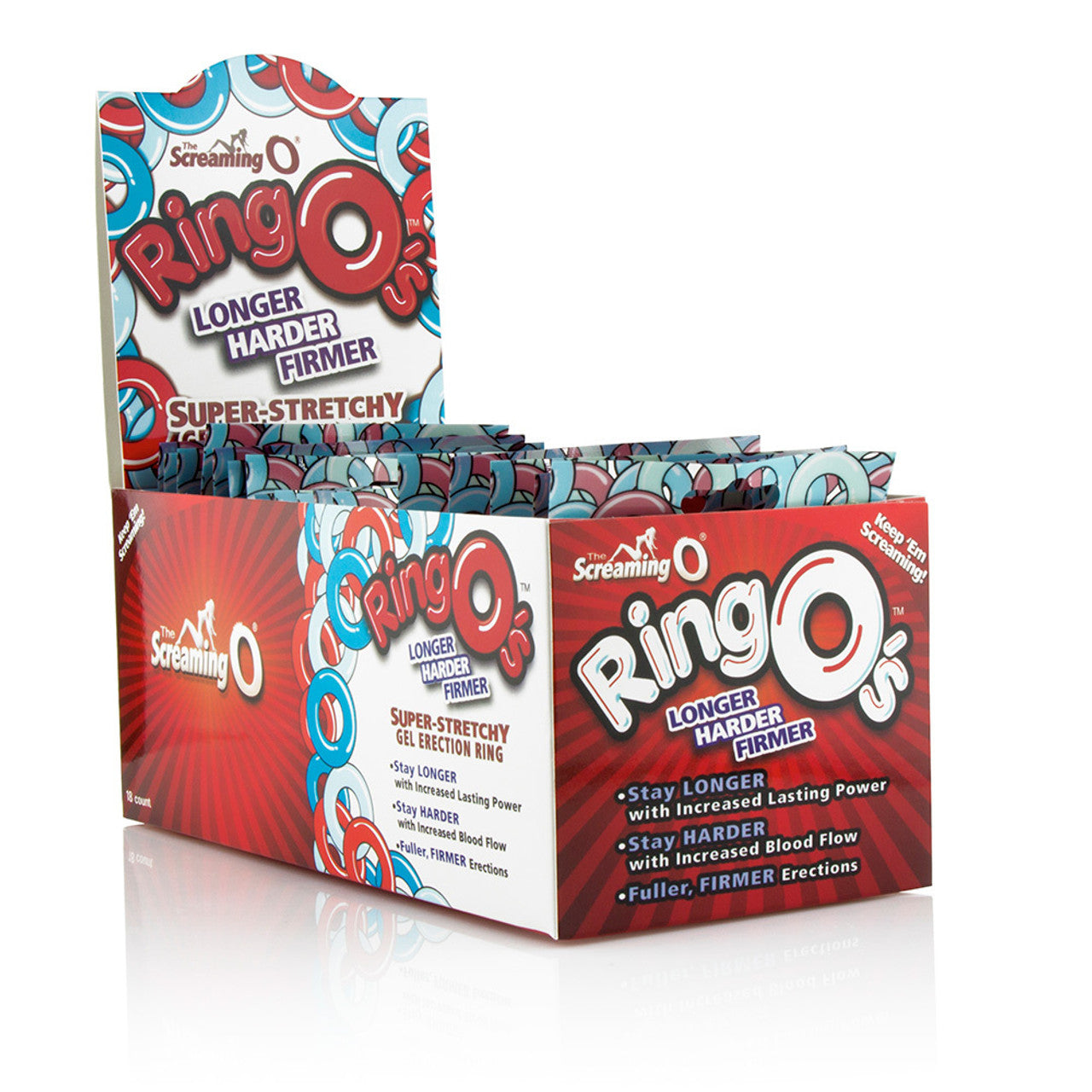 ScreamingO RingO in POP box Assorted (18 Pieces)