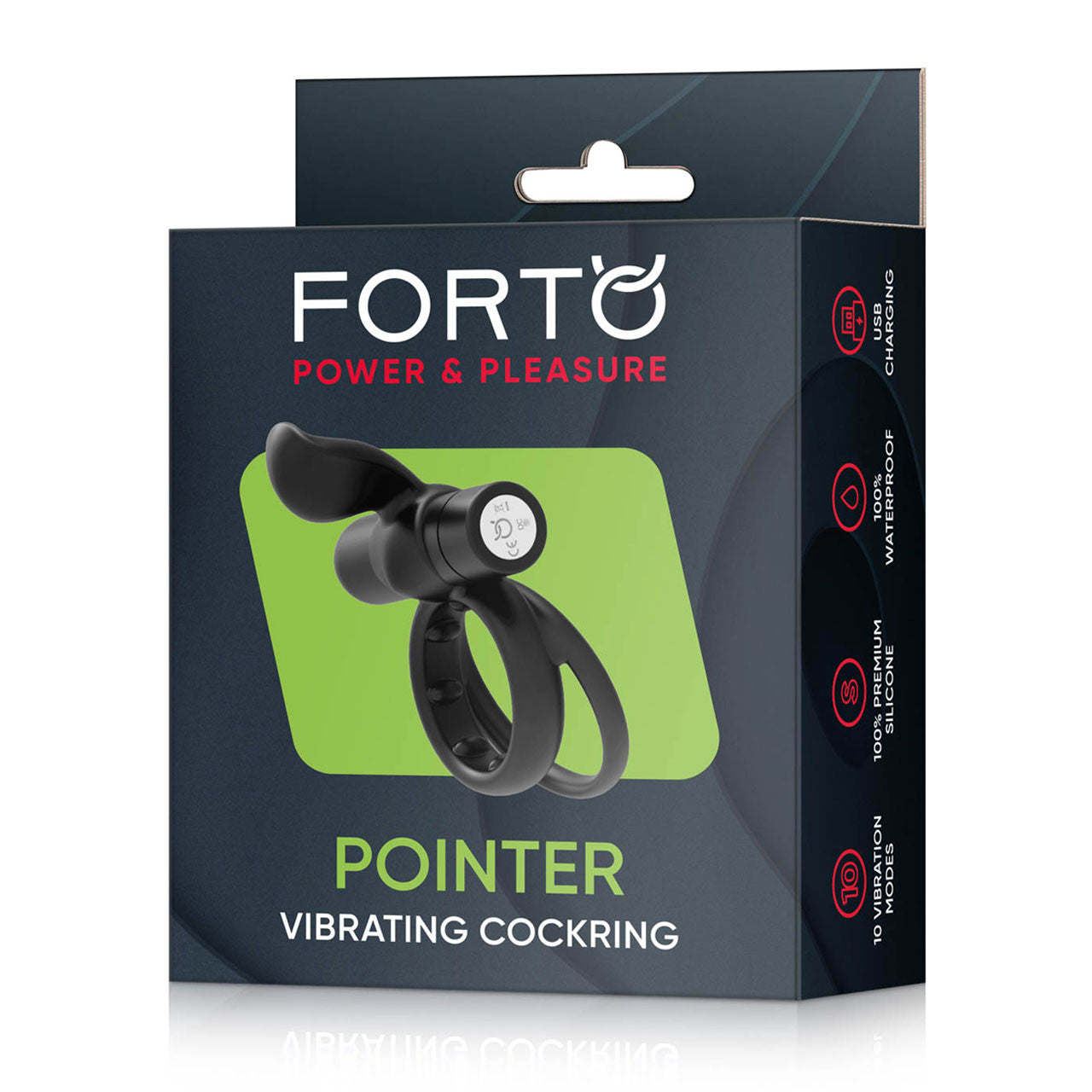 Forto Pointer Vibrating Cockring Cock Ring