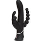 Love Honey Happy Rabbit Triple Curve Rechargeable Rabbit Vibrator Black