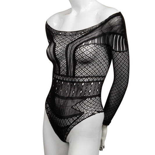 Calexotics Scandal Off the Shoulder Body Suit Plus Size