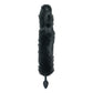 Punishment Fox Tail Silicone Plug - Black