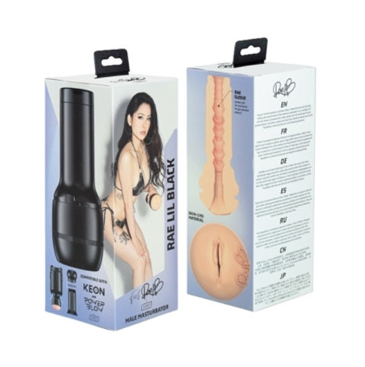 Kiiroo Feel Rae Lil Black Masturbator - Compatible with PowerBlow & Keon