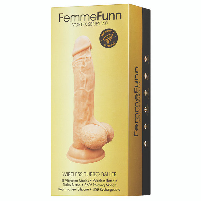 Femme Funn Turbo Baller 2.0 Rotating Vibrator with Remote Control