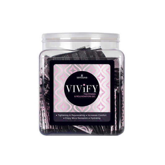 Sensuva Vivify Tightening & Rejuvenation Gel 100 Piece Single Use Packet Tub