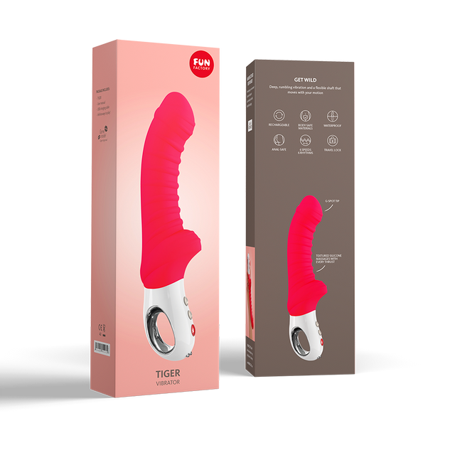 Fun Factory Tiger G5 G-Spot Vibrator Violet/Black/Red/Petrol