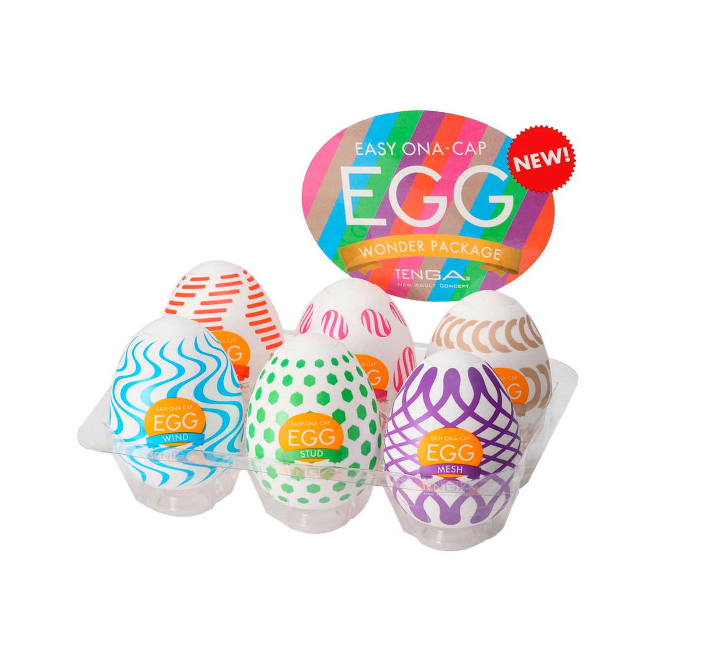 Tenga Egg Wonder Package Masturbator Eggs - 6 Pack