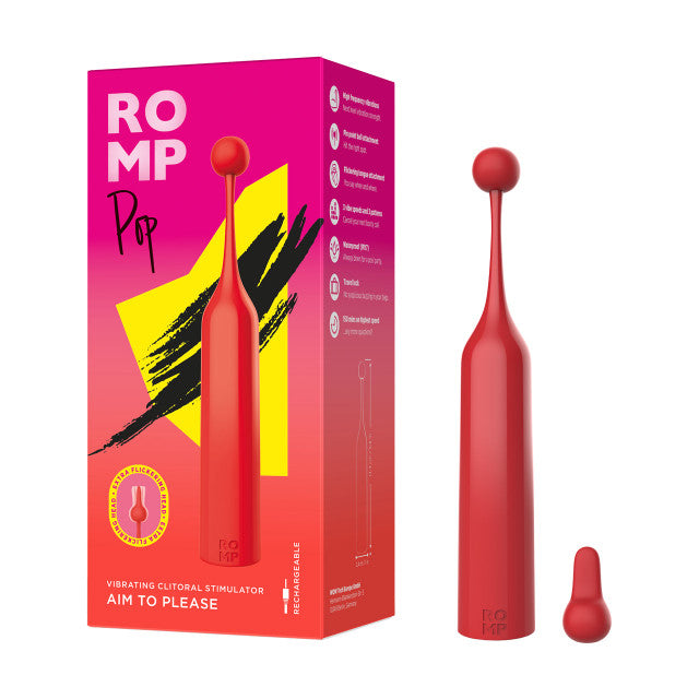 Romp Pop Clitoral Stimulator with 2 Interchangeable Heads