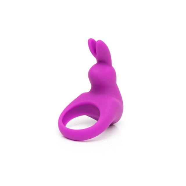 Love Honey Happy Rabbit Rechargeable Cock Ring Purple