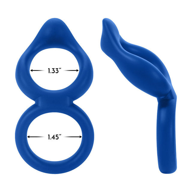 Forto F-88: Double Ring 100% Liquid Silicone Cock Ring