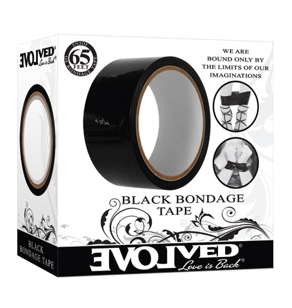 Evolved Black Bondage Tape - 20 metre length