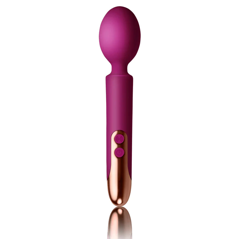 Rocks Off Oriel Rechargeable Massage Body Wand Vibrator Fuchsia & Copper